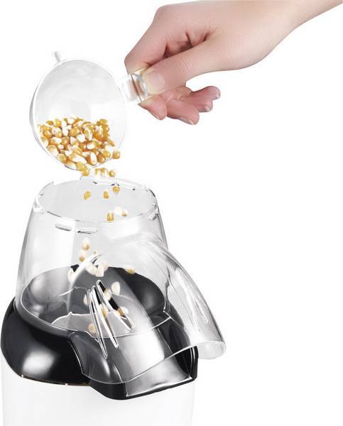 log Ved navn Shinkan Small Appliances :: Kitchen Appliances :: Speciality Appliances :: SEVERIN  POPCORN MAKER, HOT-AIR IN APPROX. 2.5 MIN, TRANSPARENT LID WTH INTEGRATED  FILLING SCOOP, ON/OFF SWITCH WITH PILOT LIGHT, NON-SLIP FEET - Haris
